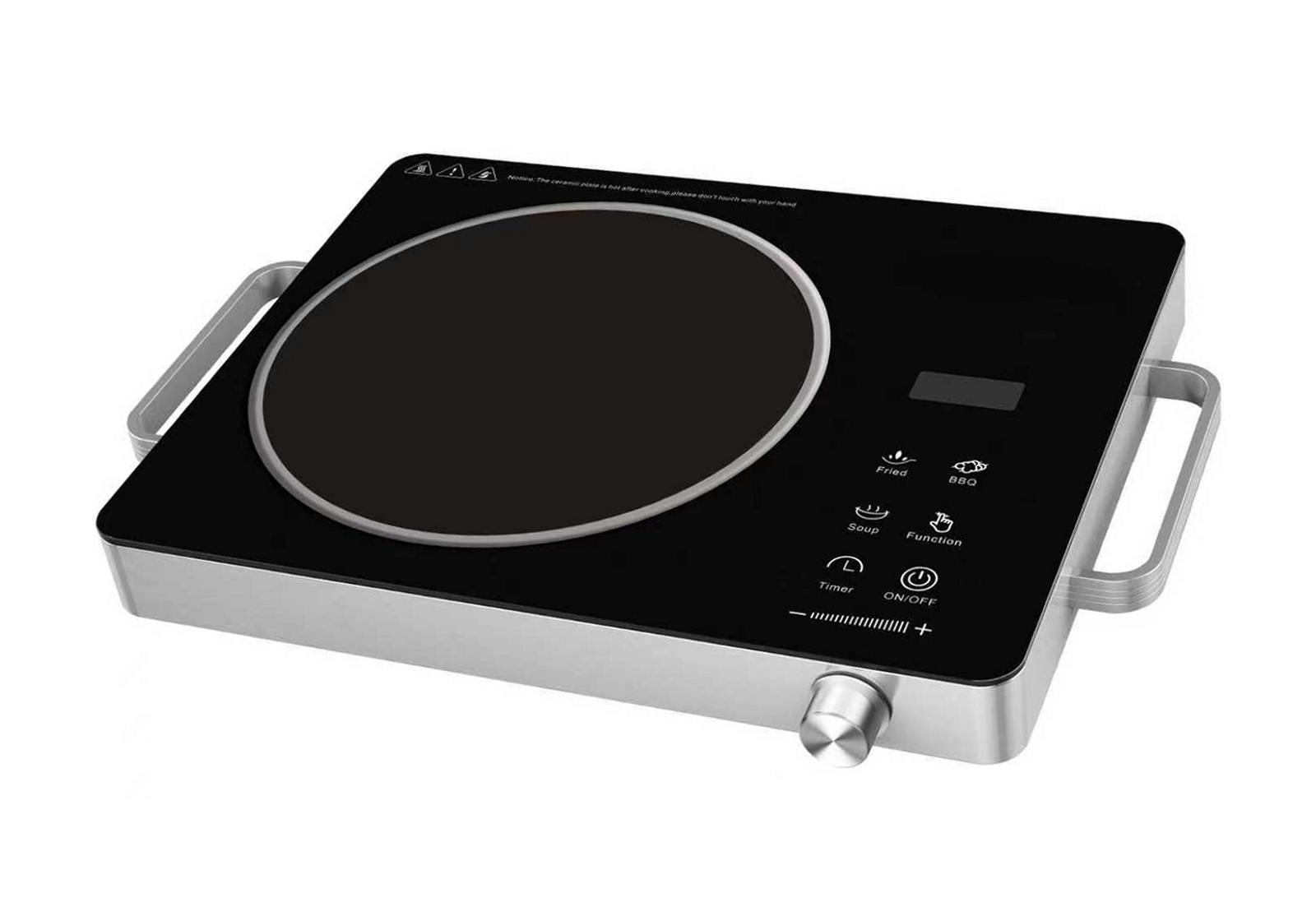 Stainless Steel Ceramic Cooker – Tempered Glass