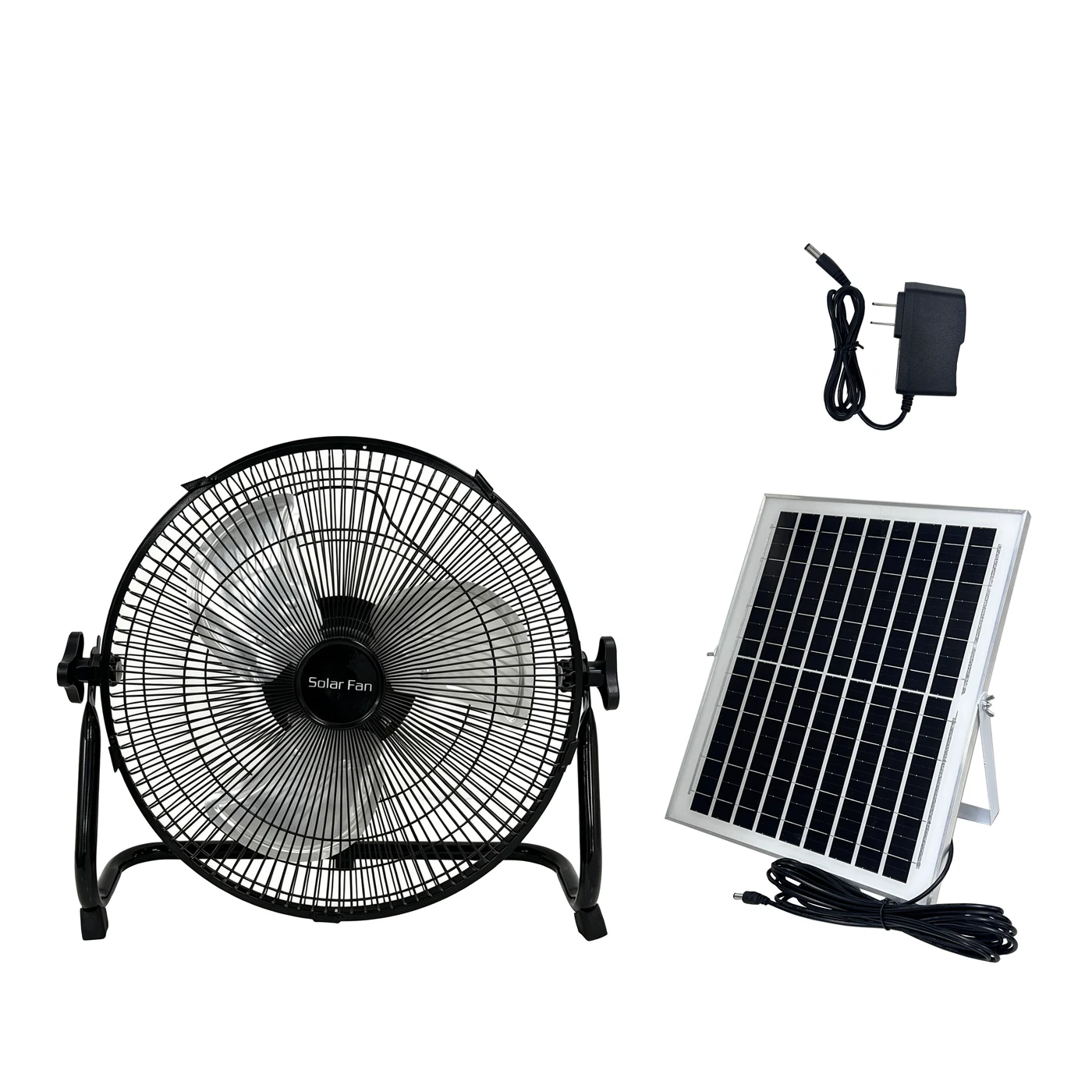 12-Inch Solar Floor Fan